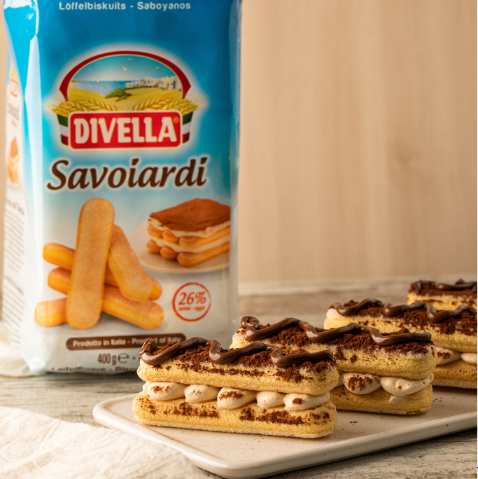 Bánh Quy Lady Finger Savoiardi Divella 400Gr Italia [ Nhập Khẩu Ý ]