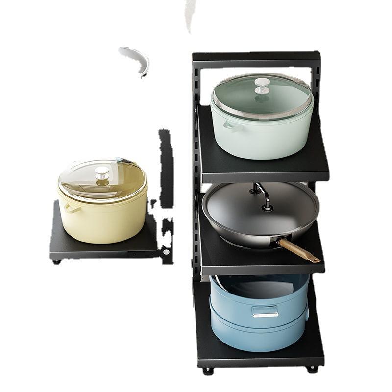 Đảm bảo chất lượng giá treo nồi nhiều lớp nồi đặc biệt lưu trữ giá đỡ nhà bếp dưới bồn rửa tủ gia đình có thể điều chỉnh giá