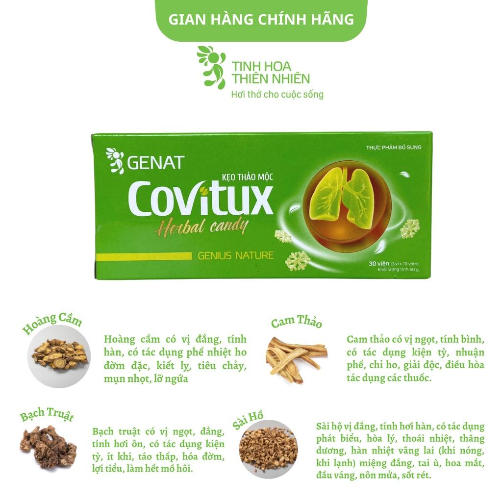 Combo 2 hộp kẹo thảo mộc Covitux ( hộp 30 viên) - Genat