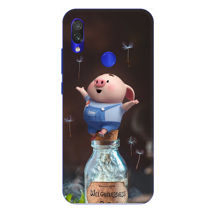 Ốp lưng dành cho điện thoại Xiaomi Redmi Note 7 hình Heo Con Thư Giãn - Hàng chính hãng