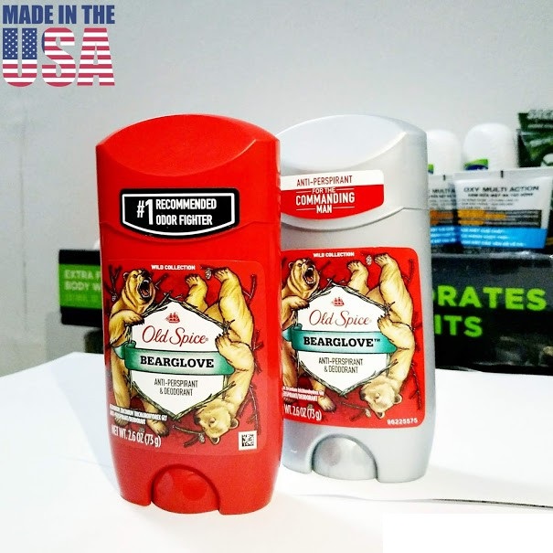 Sáp khử mùi Old Spice Bearglove 73g - màu đỏ - New