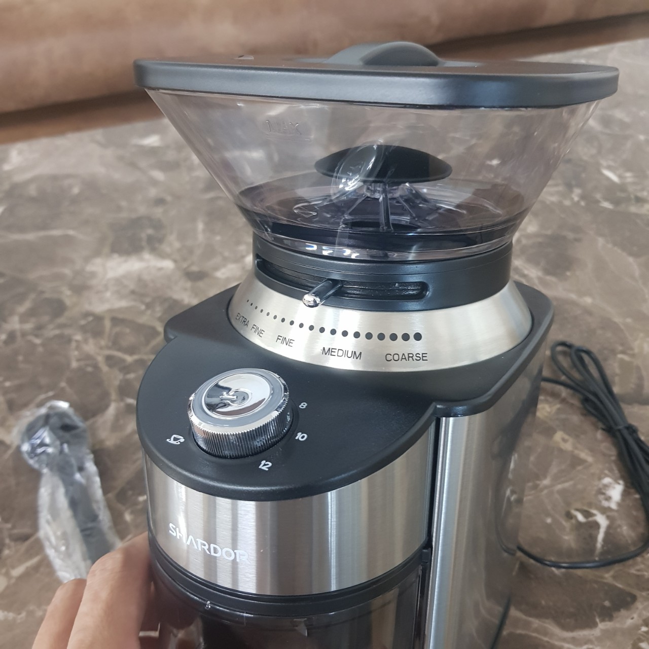 Máy xay hạt cà phê Espresso cao cấp Shardor GS-801 200W - Hàng Nhập Khẩu