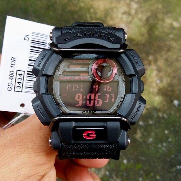 Đồng Hồ Nam Dây Nhựa Casio G-Shock GD-400-1DR Chính Hãng - GD-400-1