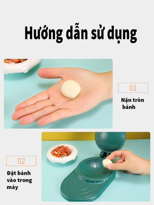 Khuôn Ép Bột Làm Vỏ Bánh Siêu Nhanh Tặng Kèm Khuôn Làm Há Cảo Sủi Cảo