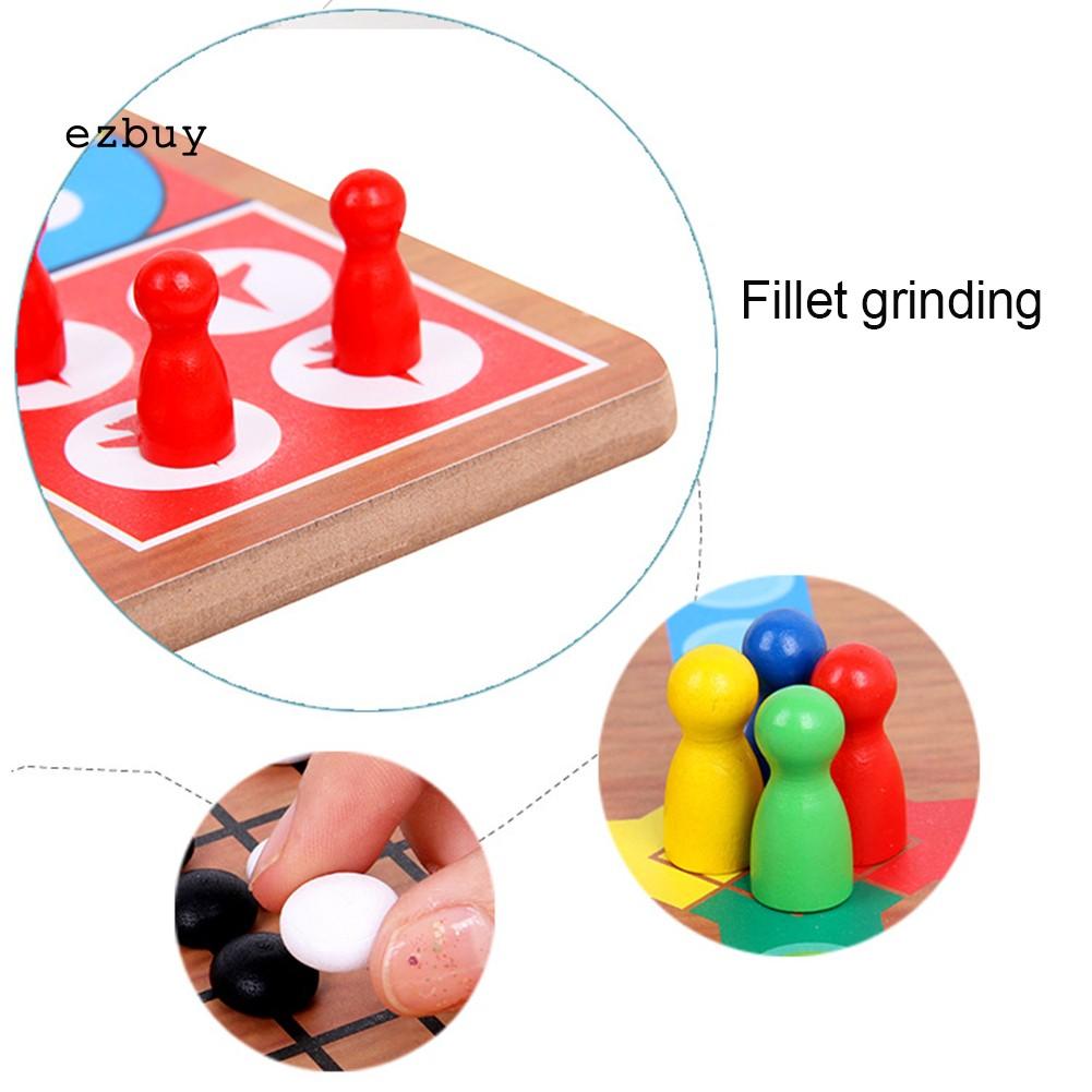 Bộ Đồ Chơi Ludo Go Bằng Gỗ 3 Trong 1