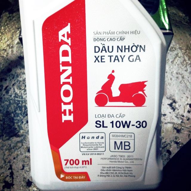 Dầu nhớt Honda chính hãng cho xe tay ga