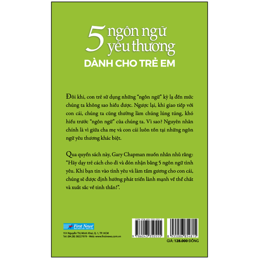 Sách 5 Ngôn Ngữ Yêu Thương Dành Cho Trẻ Em