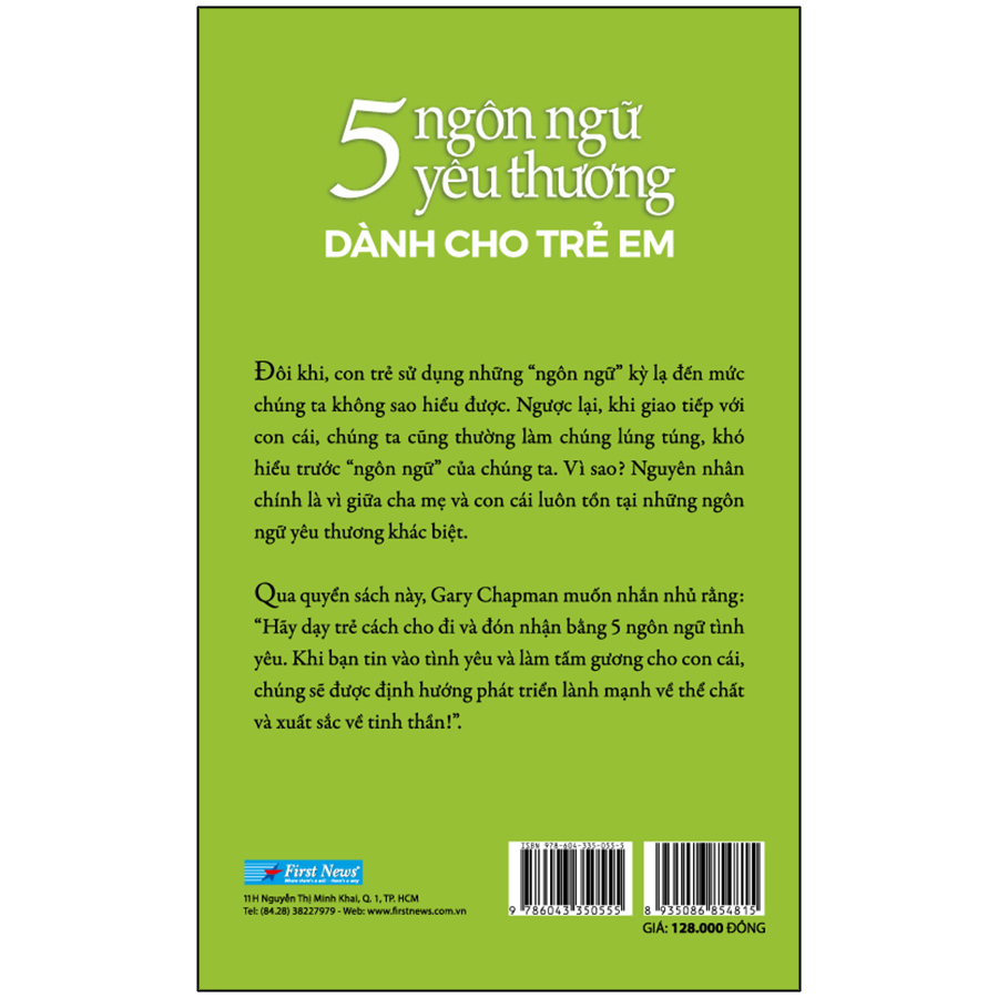 Sách 5 Ngôn Ngữ Yêu Thương Dành Cho Trẻ Em (Tái Bản)