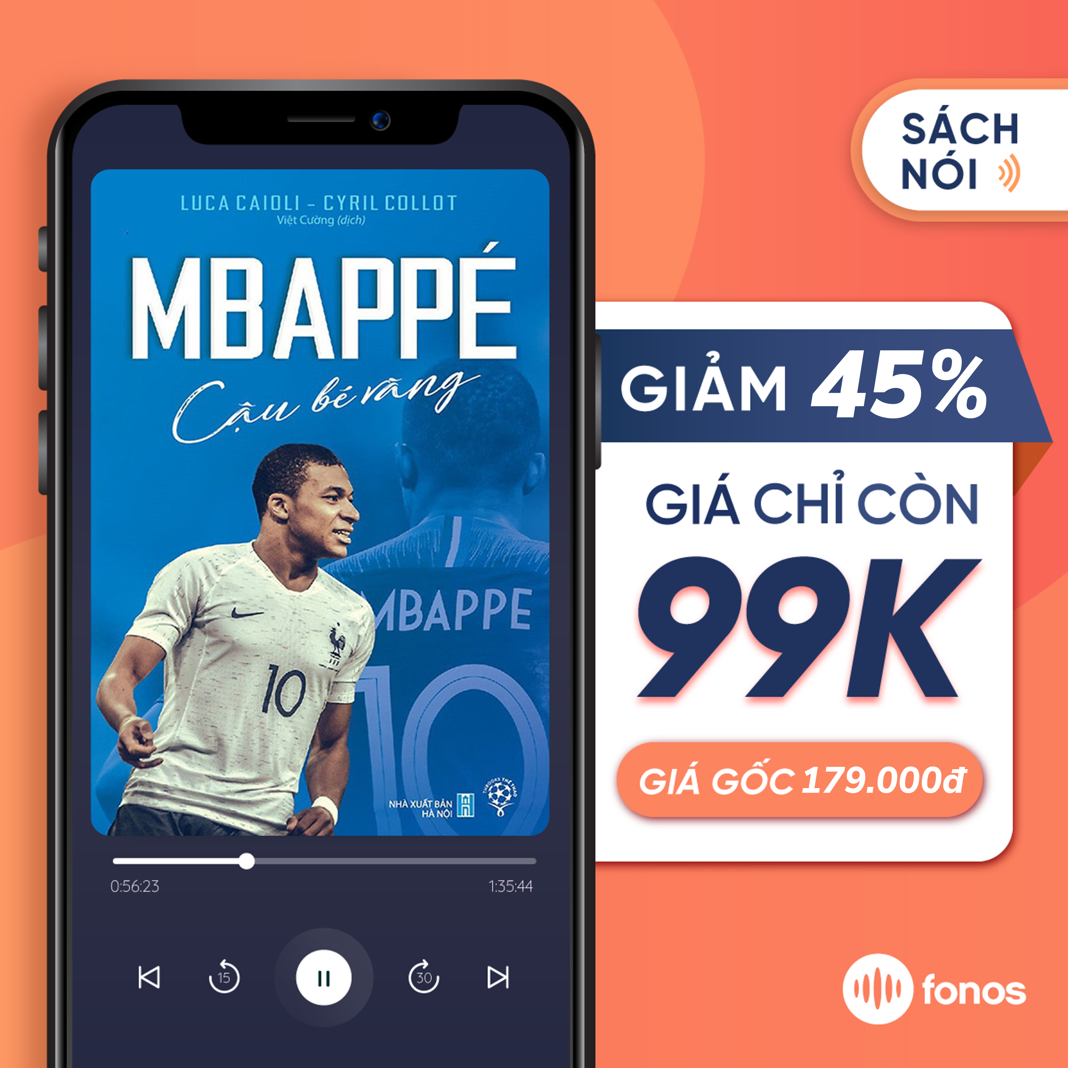Sách nói Fonos: Mbappé - Cậu Bé Vàng