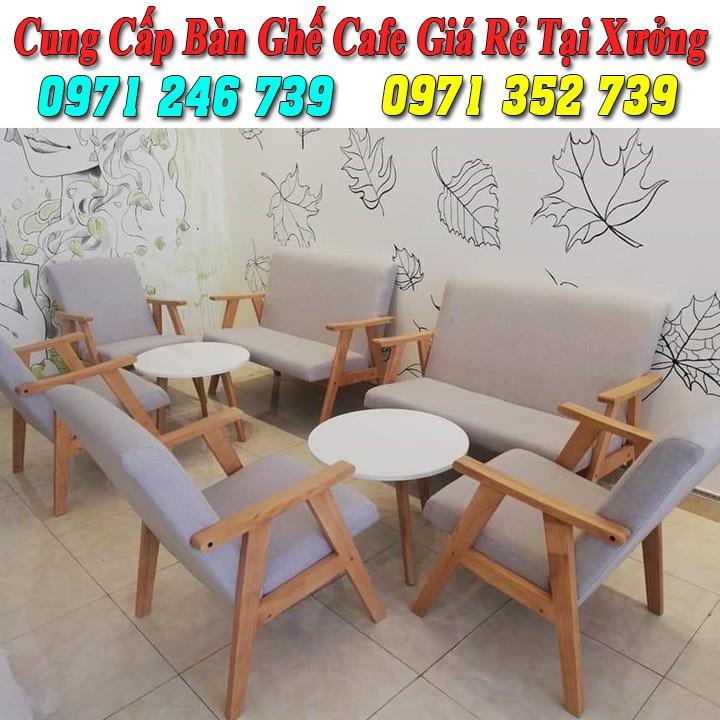 Bộ bàn ghế cafe sofa cao cấp