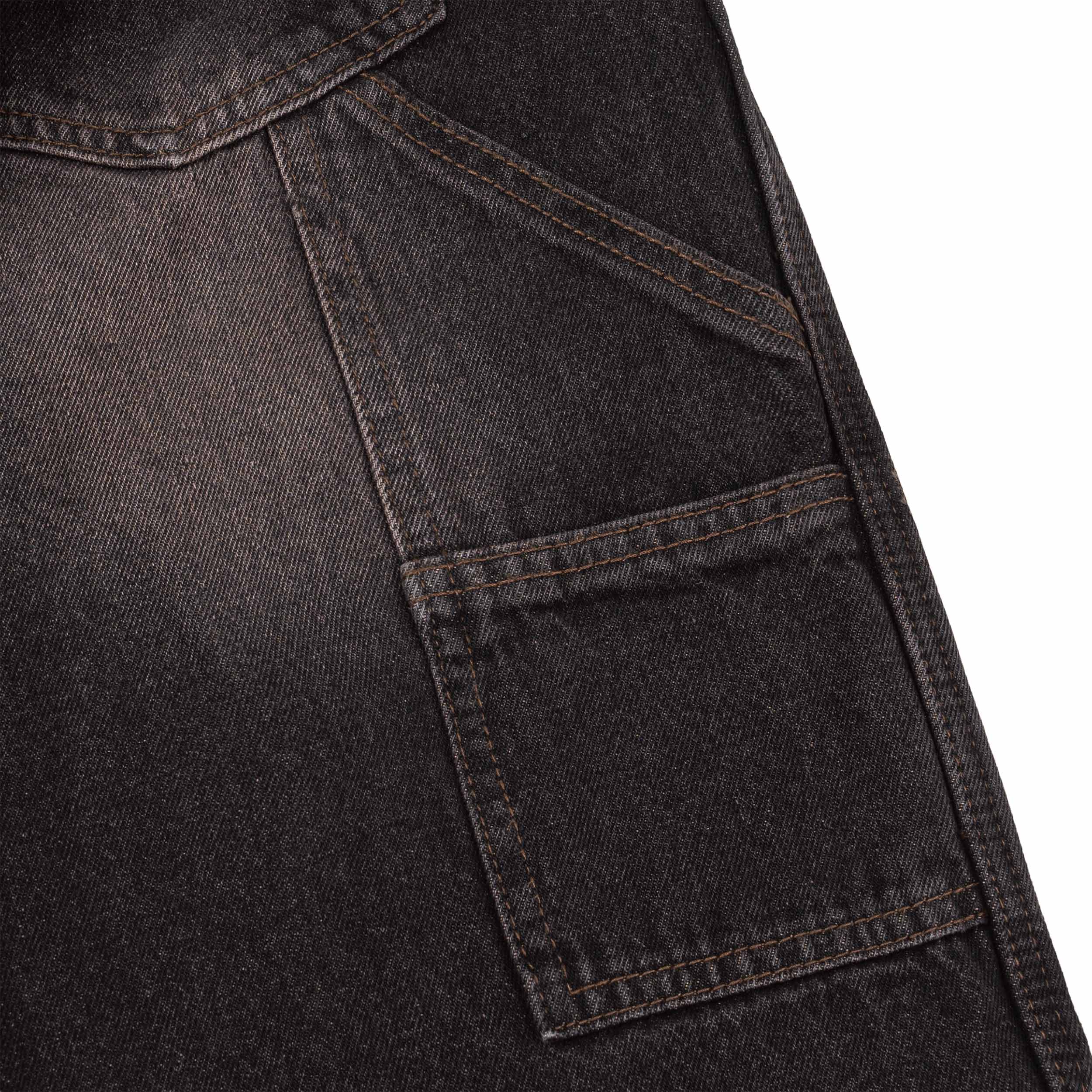 Quần DirtyCoins Distressed Double Knee Denim Pants Brown