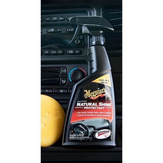 Meguiar's Dưỡng đen nhựa, cao su nội thất - độ bóng tự nhiên - Natural Shine Vinyl &amp; Rubber Protectant - G4116, 473 ml