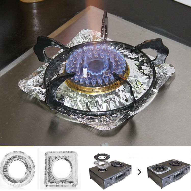 Bộ 10 giấy bạc lót bếp gas