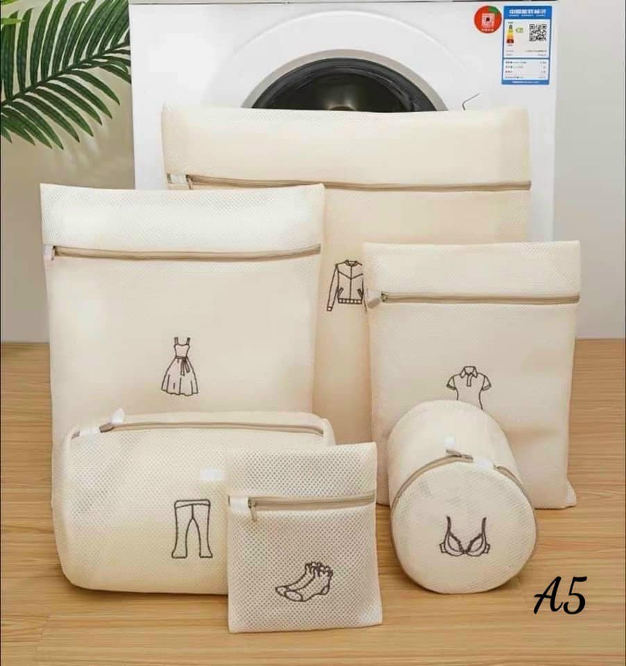 SET 6 TÚI GIẶT 3 LỚP NHIỀU KÍCH CỠ LOẠI DÀY ĐẸP