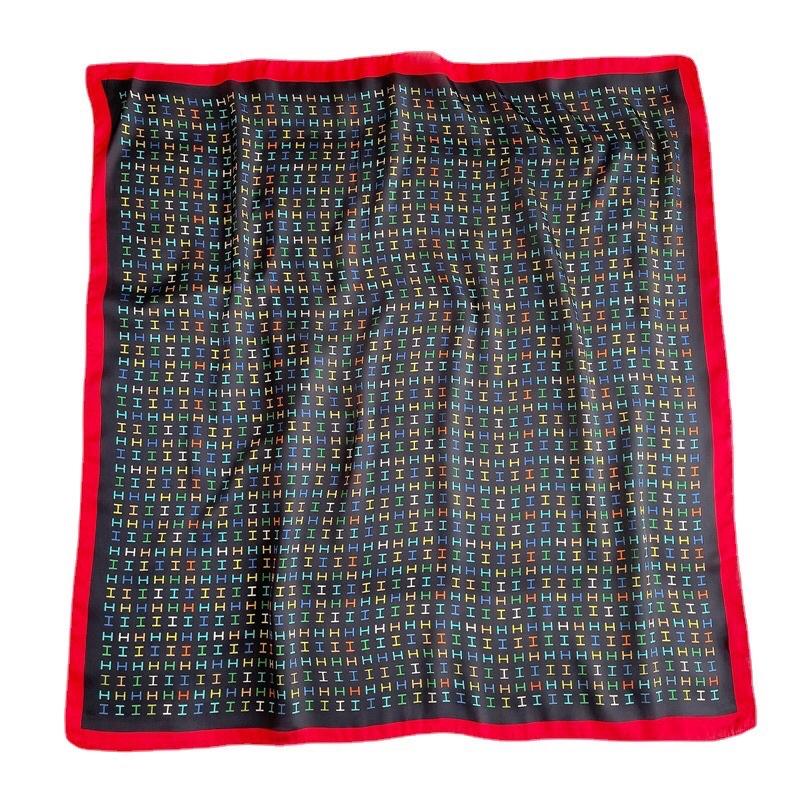 Khăn turban lụa vuông choàng cổ thanh lịch đa năng size 70cm