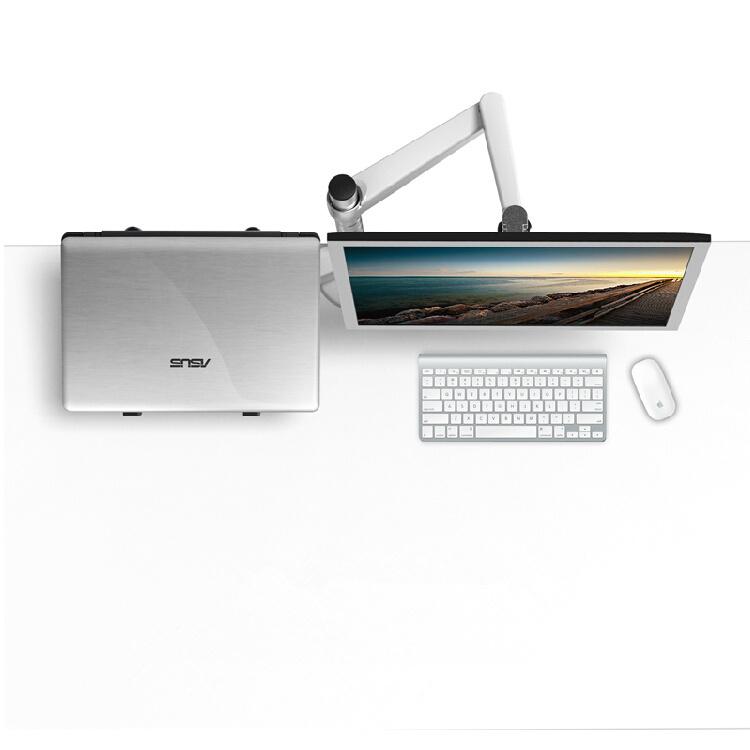 OA-7X Đa phương tiện máy tính để bàn dài 25 inch màn hình LCD có giá đỡ máy tính xách tay đứng Bảng đứng đầy đủ màn hình đôi MOUNT