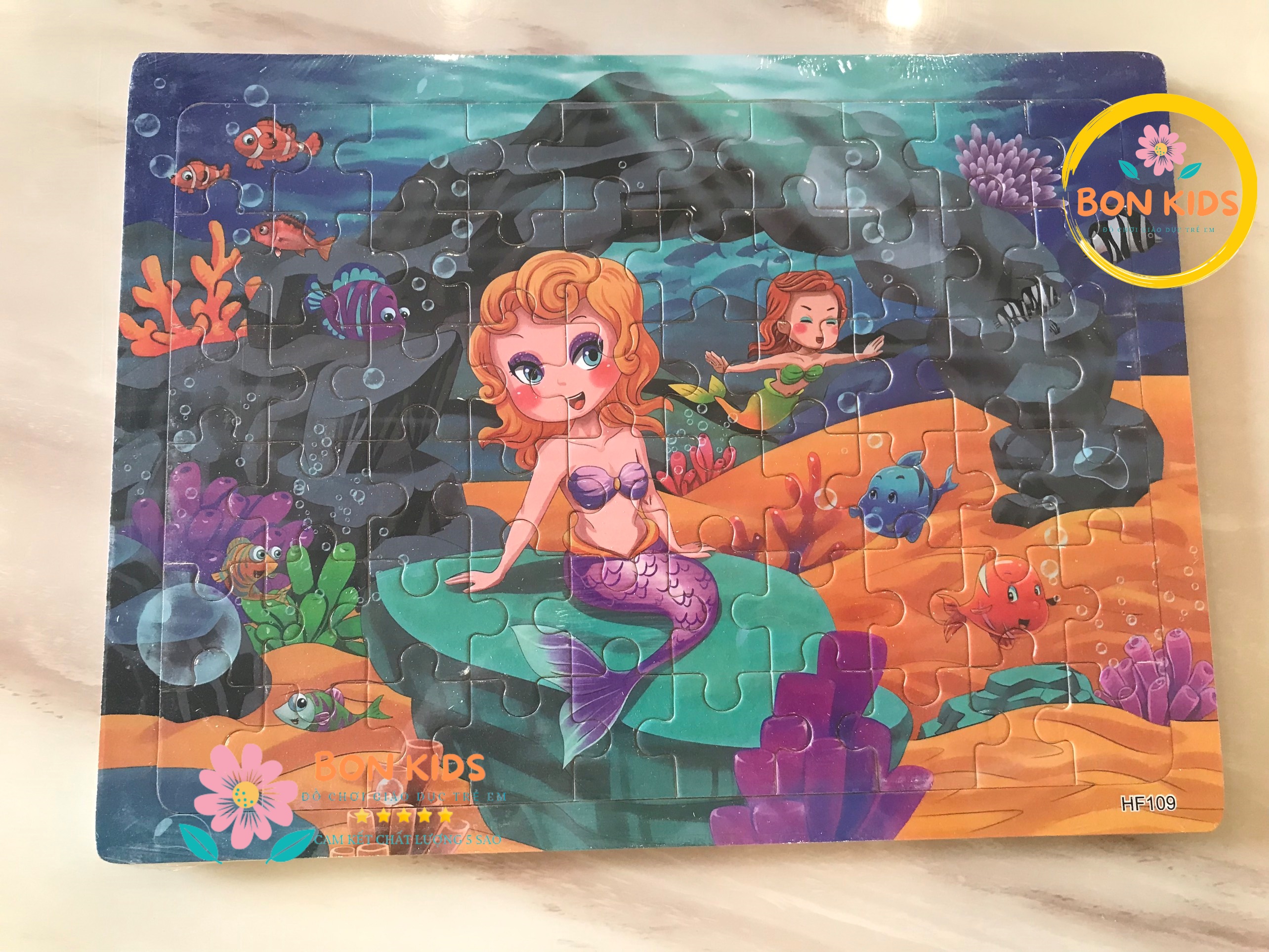 Đồ chơi tranh xếp hình 60 miếng puzzle - Đồ chơi giáo dục thông minh trẻ em