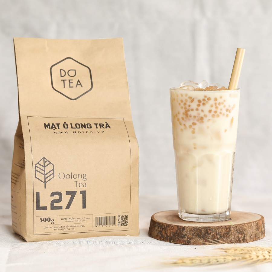 Mạt Ô Long Trà L271 Dotea 500g/ 100g Thơm Nồng Thiên Mùi Lửa Sắc Nước Vàng Trong