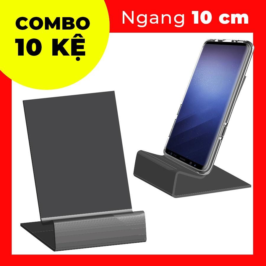 Mica ĐEN Trưng Bày Điện Thoại (Ngang 10cm)