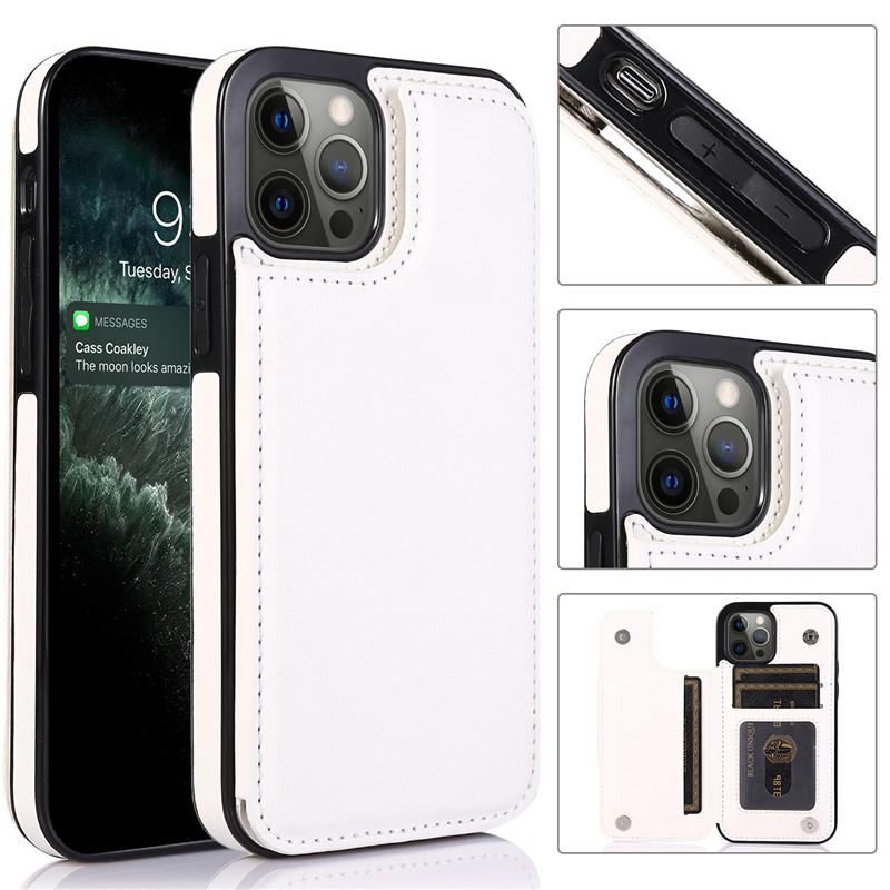 Bao Da Nắp Gập Có Ngăn Đựng Thẻ Cho Iphone 6 6s 7 8 Se2 11 Pro Max Plus