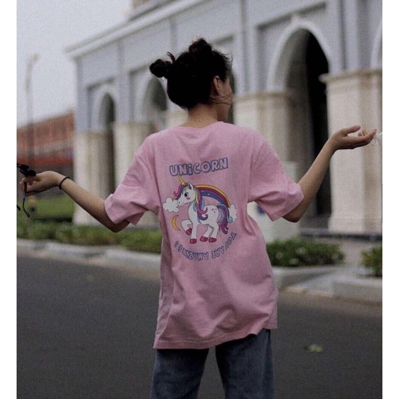Áo thun áo phông tay lỡ Unisex UNICORN 4 màu full size M L XL THE 1992