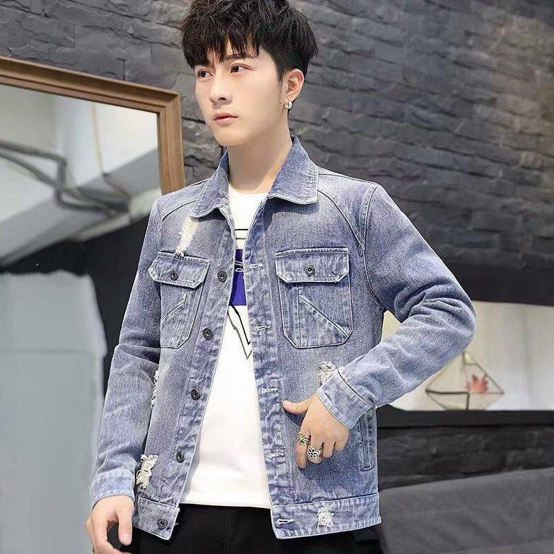 Áo khoác jean nam thời trang cao cấp, chất liệu denim thoáng mát, hàng chuẩn shop BEN Shop0807 v15