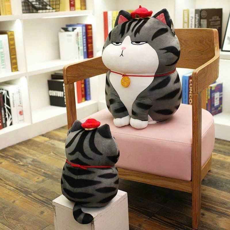 Gấu bông mèo hoàng thượng ngồi size 45cm cao cấp mềm mịn