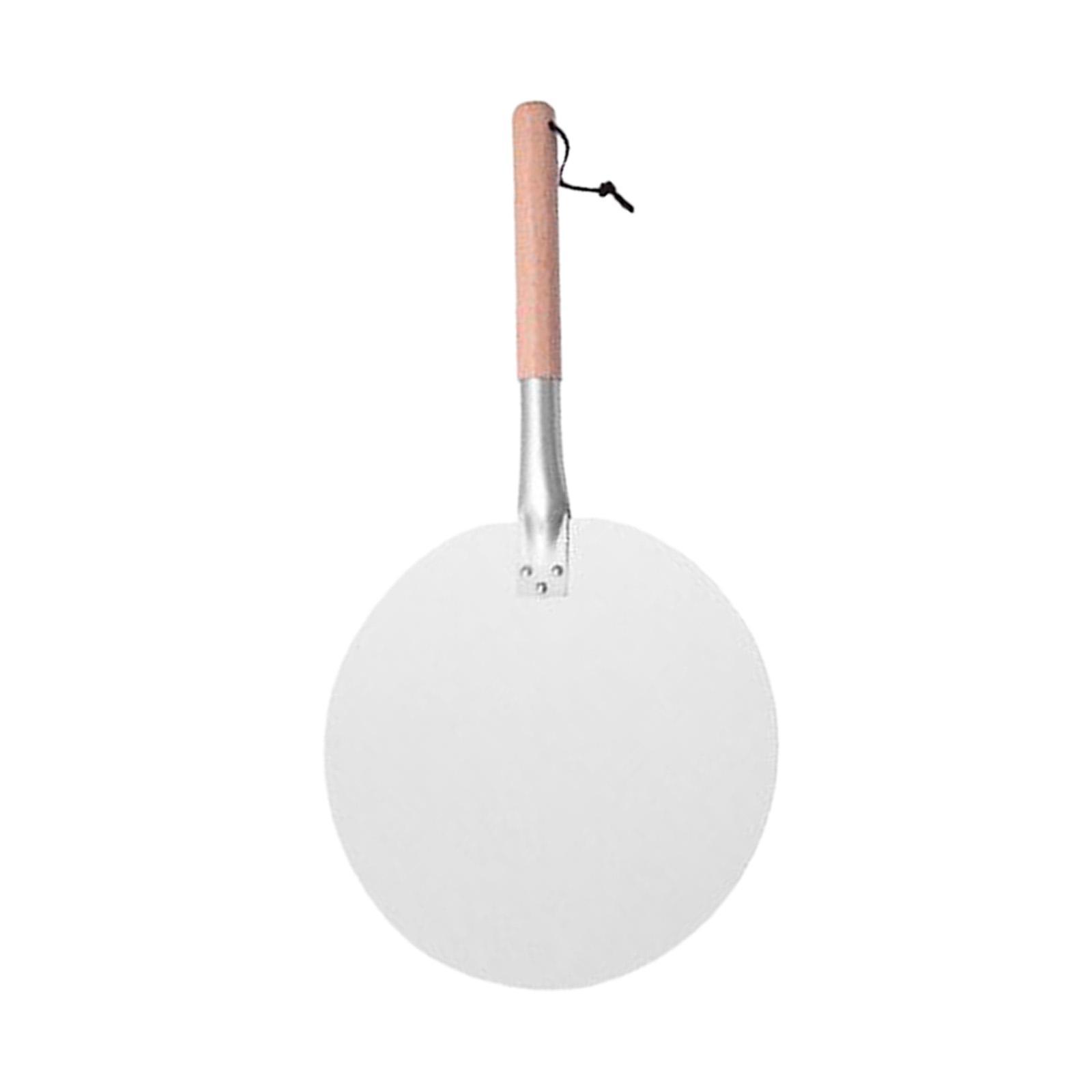 Durable Pizza Spade, Convenient, with Wooden Handle, Homemade Pizza Bread Metal Pizza Paddle Pizza Peel for Kitchen Bread Pasta Pastry Baking