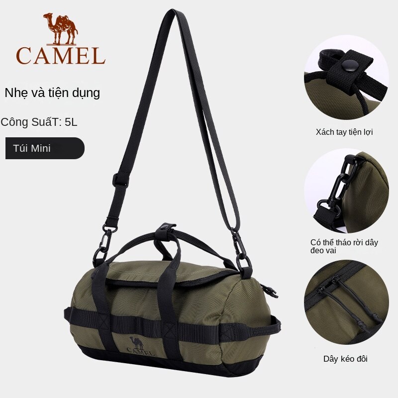 Túi đeo chéo CAMEL 5L thể thao và giải trí Túi nhỏ dành cho nam túi xách nhẹ túi đeo chéo thời trang túi đeo vai nữ ba lô mini