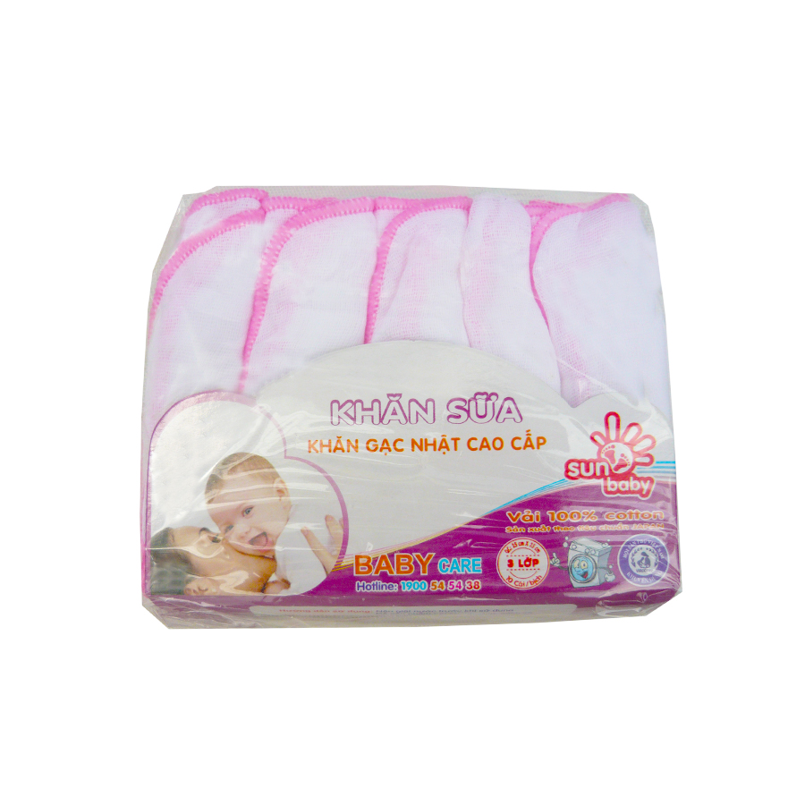 Khăn sữa gạc nhật nhí mềm mại cho trẻ sơ sinh - Sunbaby