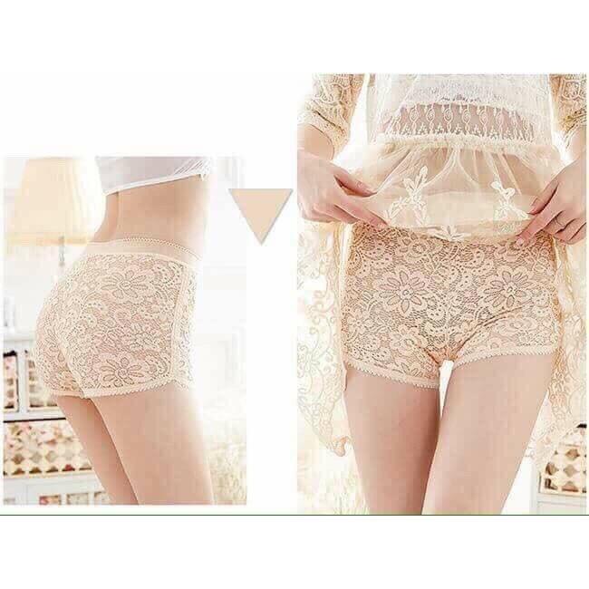 Quần mặc váy ren hoa cúc chất đẹp hàng 2 tem - QMV5768