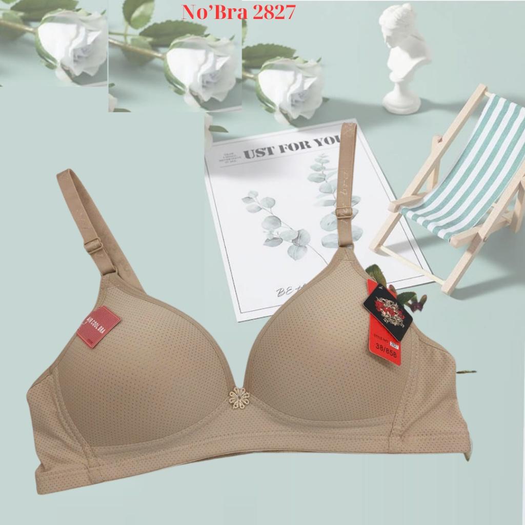 Áo ngực thông hơi - No' bra  N2827 , không mút, không gọng, mặc thoải mái - Da