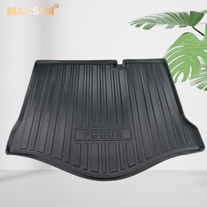 Thảm lót cốp xe ô tô Ford Focus hatback qd 2012-2018 nhãn hiệu Macsim chất liệu TPV cao cấp màu đen