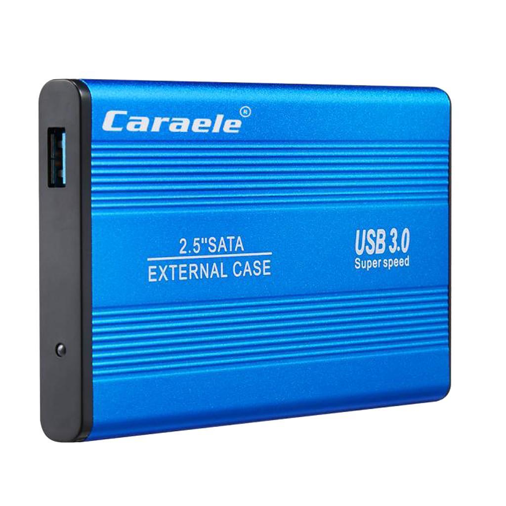 USB3.0 External Mobile  Storage Drive w/ Cover Blue