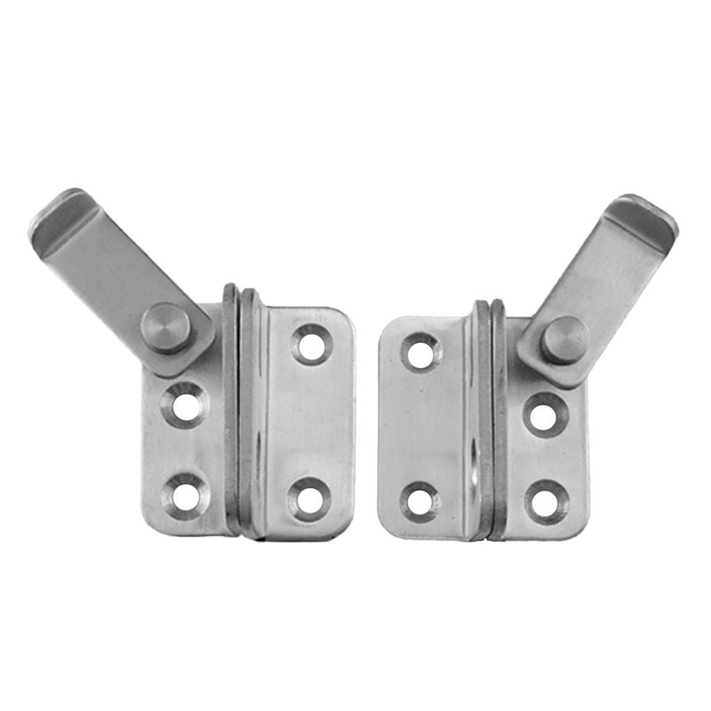 2x Stainless Steel Hasp Latch Lock Sliding Door Bolt for Window Cabinet Door