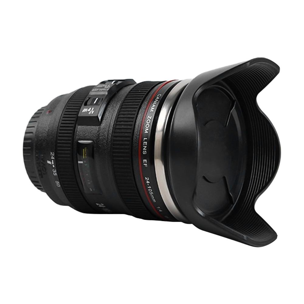 Cốc Uống Cà Phê Bằng Thép Không Gỉ Hình Ống Kính Máy Ảnh