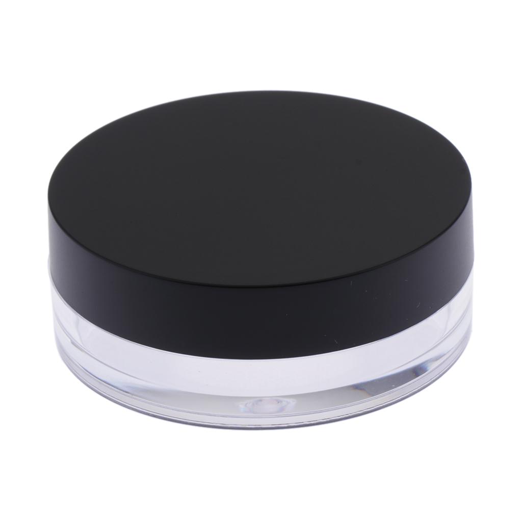 Empty Powder Puff Case Holder Loose Powder Container Face Powder Blusher Box Makeup Cosmetic Jars & Soft Sponge Puff