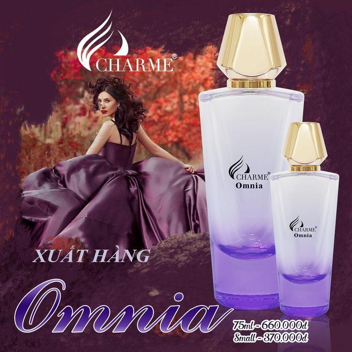 Nước hoa nữ cao cấp, Charme Omnia Crystal, sang trọng, quý phái, tạo nên sức hút cho người phụ nữ, 75ml