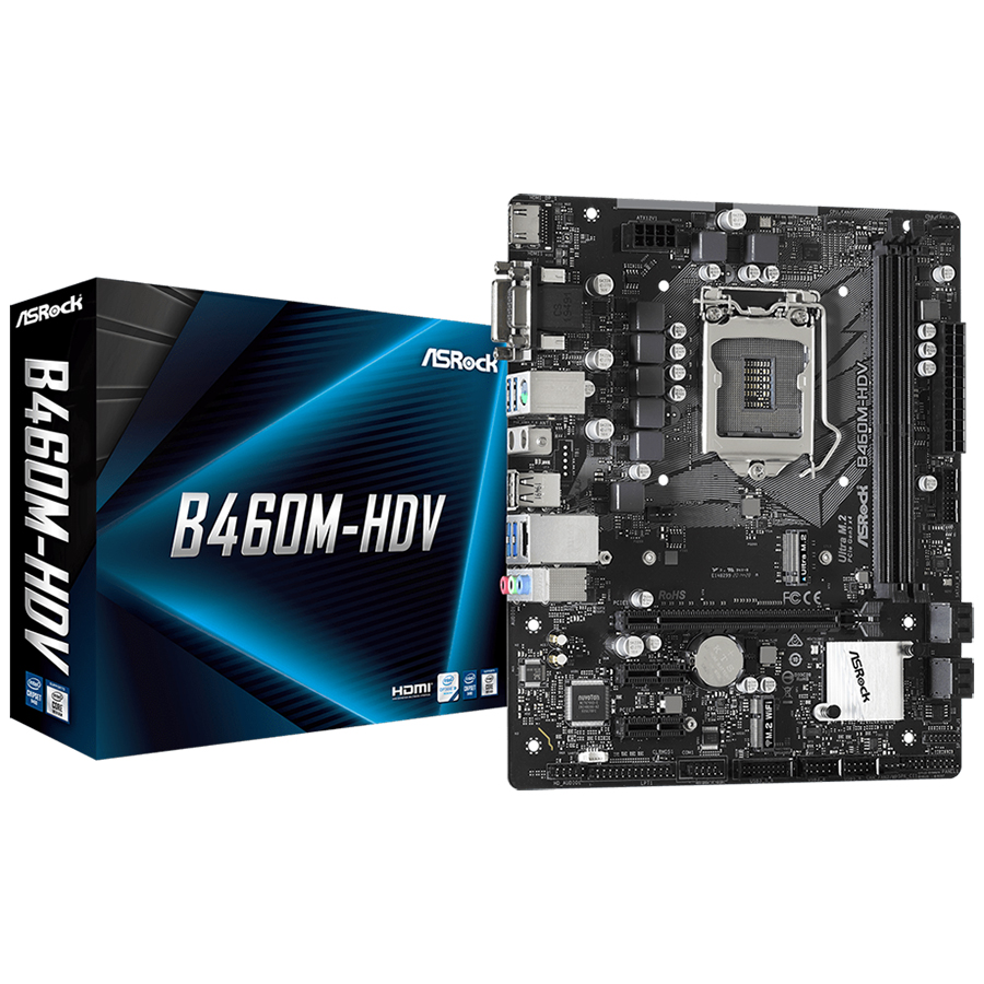 Bo Mạch Chủ Mainboard ASRock B460M-HDV - Hàng Chính Hãng