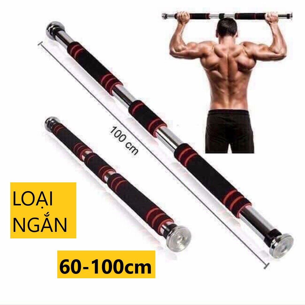 Xà Đơn Gắn Cửa, Xà Đơn Treo Trường, Độ Dài Tuỳ Chỉnh, Dụng Cụ Tập Gym, Tập Cơ Bụng, Cơ Vai
