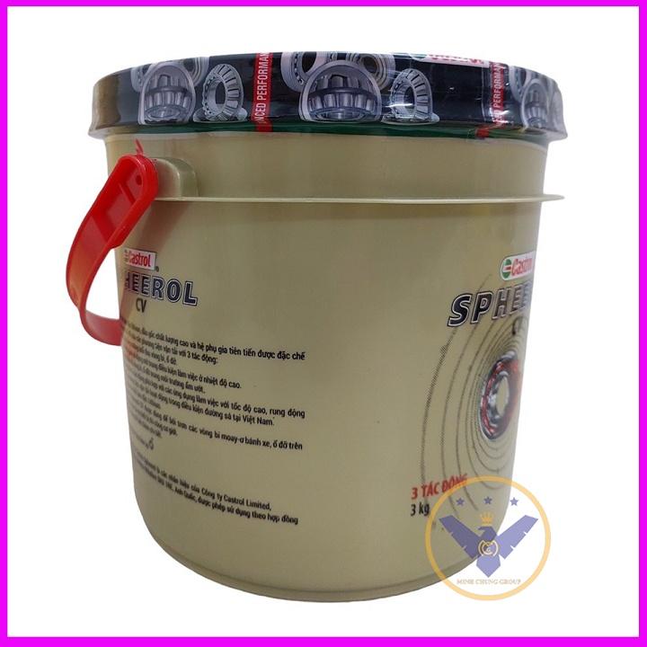 COMBO 2 Mỡ bôi trơn chịu nhiệt cao cấp Castrol Spheerol CV Lithium - 3kg