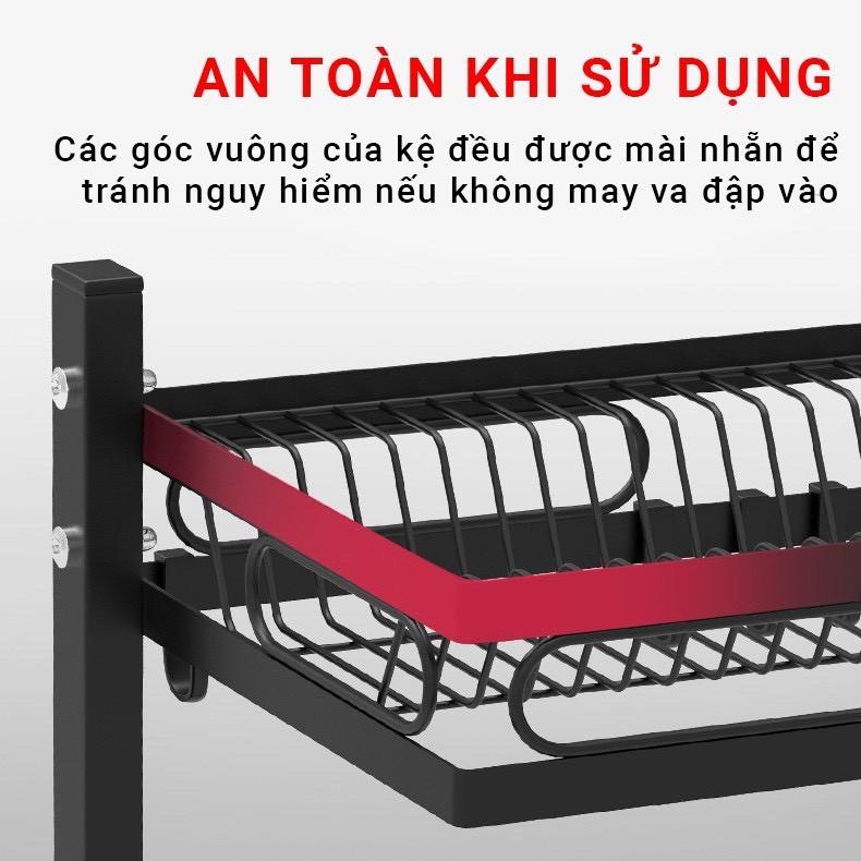 Kệ Chén Bát Nhà Bếp Đa Năng 1 Tầng Sơn Tĩnh Điện 5 Lớp Cao Cấp