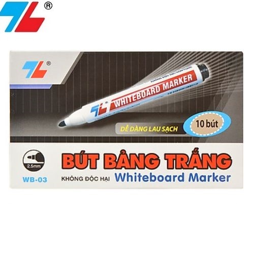 Hộp 10 cây bút lông bảng to Thiên Long; WB-03 mực đen