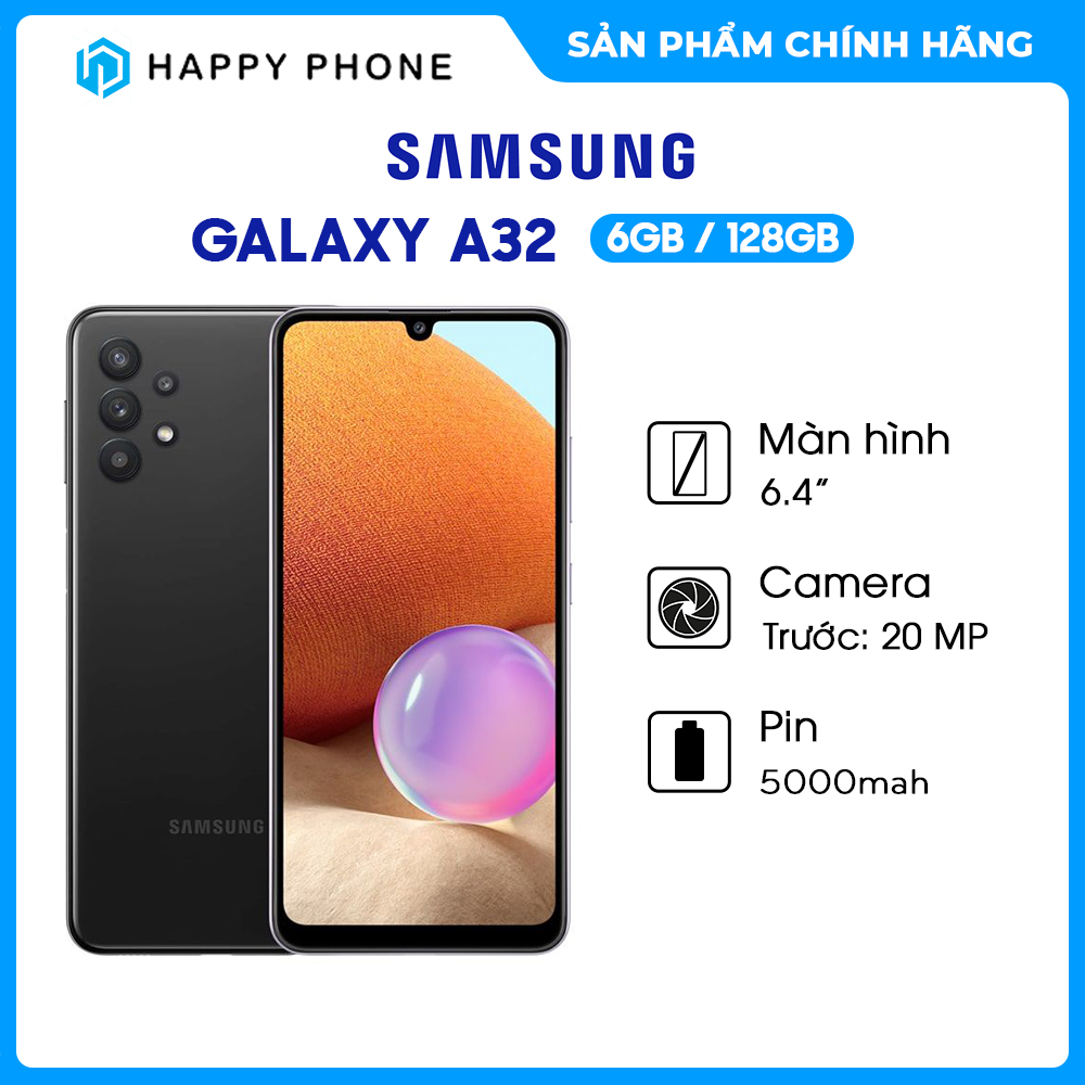 Điện thoại Samsung Galaxy A32 (6GB/128GB) - Hàng Chính Hãng - Đã kích hoạt bảo hành điện tử