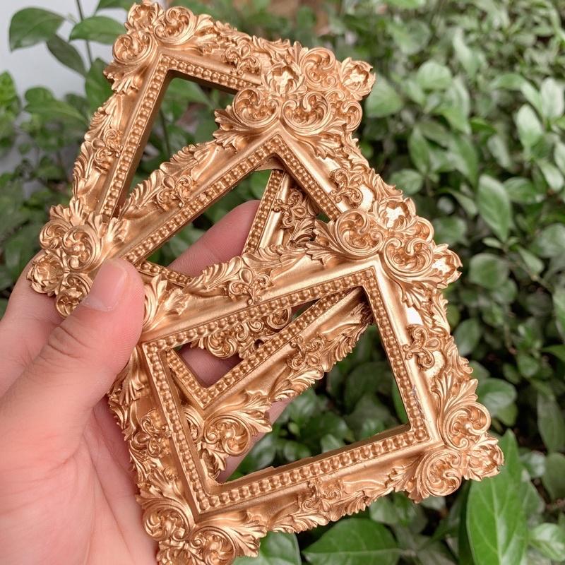 Phụ kiện chụp ảnh, chụp mẫu móng tay, khung đồng chụp mẫu nail phong cách cổ điển