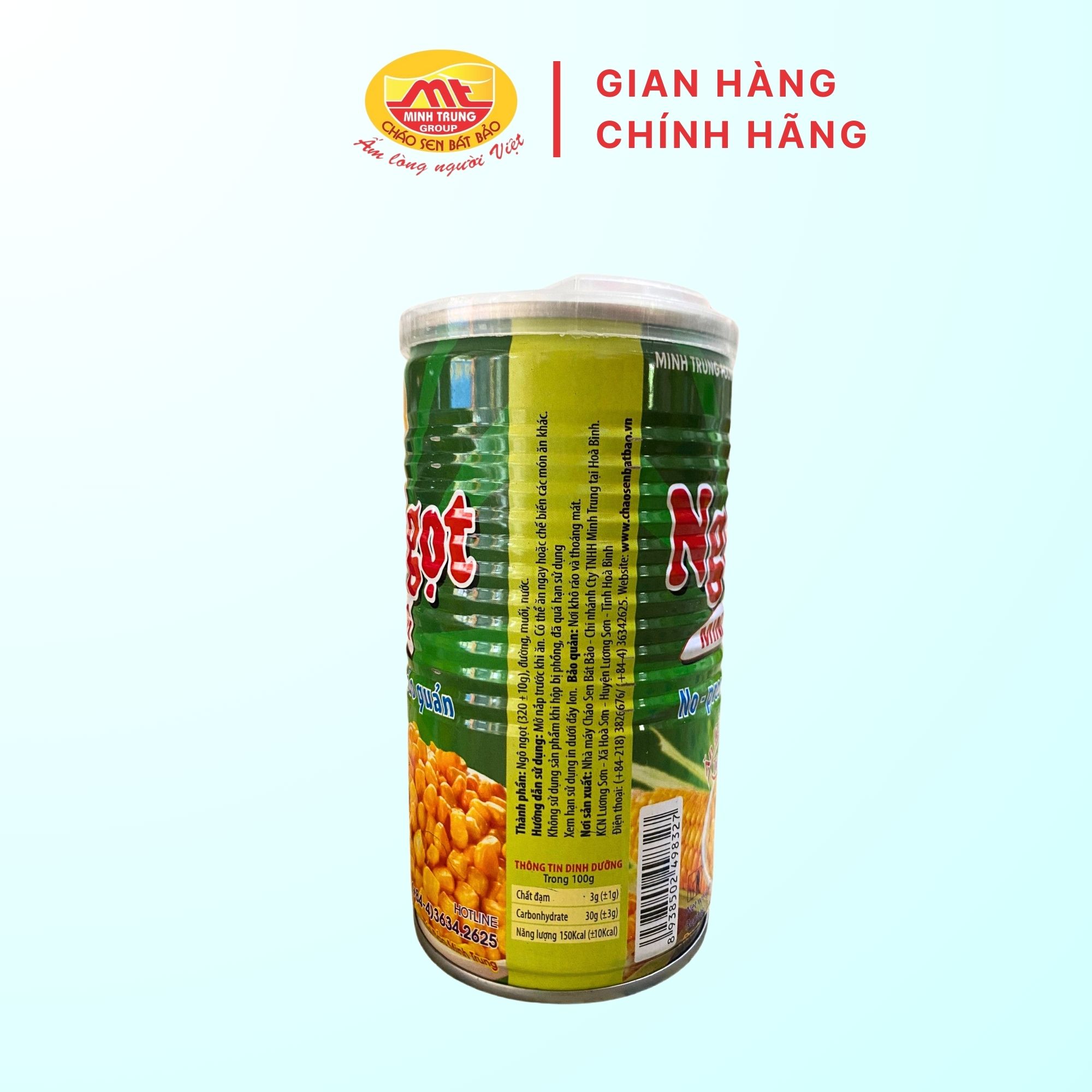 Ngô Ngọt Minh Trung 320g - Combo 6 Lon Ngô Ngọt 6