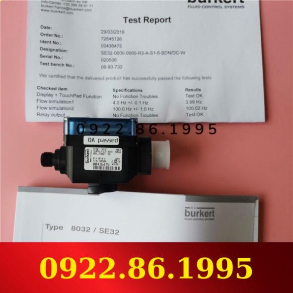 Lưu Lượng Kế Burkert 8032 Tín Hiệu Rơ Le Se32 S030 Công Tắc Lưu Lượng