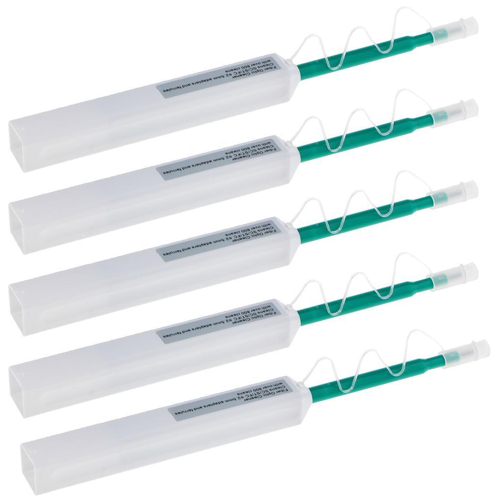 5x Fiber Optic Cleaner Pen 800 Cleaning Units for 2.5mm SC/ST/FC Connector