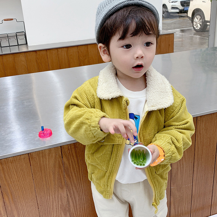 Áo khoác nhung lót lông trẻ em, chất dày dặn, mềm ấm, phong cách Hàn siêu đẹp, có màu cho cả bé trai và gái | MP18