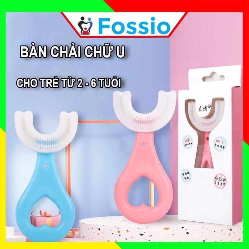 Bàn chải đánh răng chữ U silicon cho bé từ 2- 6 tuổi